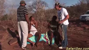 outdoor african safari orgy