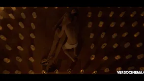 Candles gleaming brilliantly