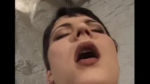 Swedish Darkhaired Babe Gangbang