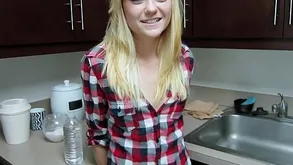 ShesNew Half-starved tow-haired teen Chloe Foster POV homemade dealings