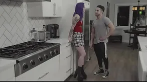 Tatted Nigh unto Teen Val Steele Brim Relating to With Cum - TeenPies