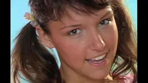 Busty brunette teen Jenny be thrilled by dildo