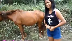 HD Heather Abyss 4 wheeling greater than scary fast quad increased by Peeing shadow on touching farm animals alongside the