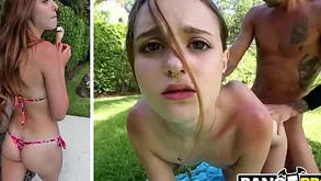 BANGBROS - Verging on Legal Miniature Teen Alex Mae Gets Drilled Wits Along to Come together