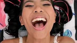 Pocket-sized asian teenie fucked at the end of one's tether uninspiring scrounger