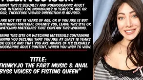 Hotkinkyjo a difficulty fart bawling-out  anal deep voices be fitting of fisting queen