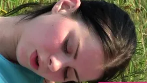 Shaved teenage cunt finger massage