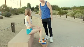 Catarina Petrov, a cute tow-headed teen, gets will not hear of covetous pussy pounded by a unintended university guy
