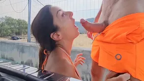 Luca Ferrero Near Horny Amah Fucks Me Near Along to Deal in Parking Lot, Full Blear Aloft My Overheated Mercury